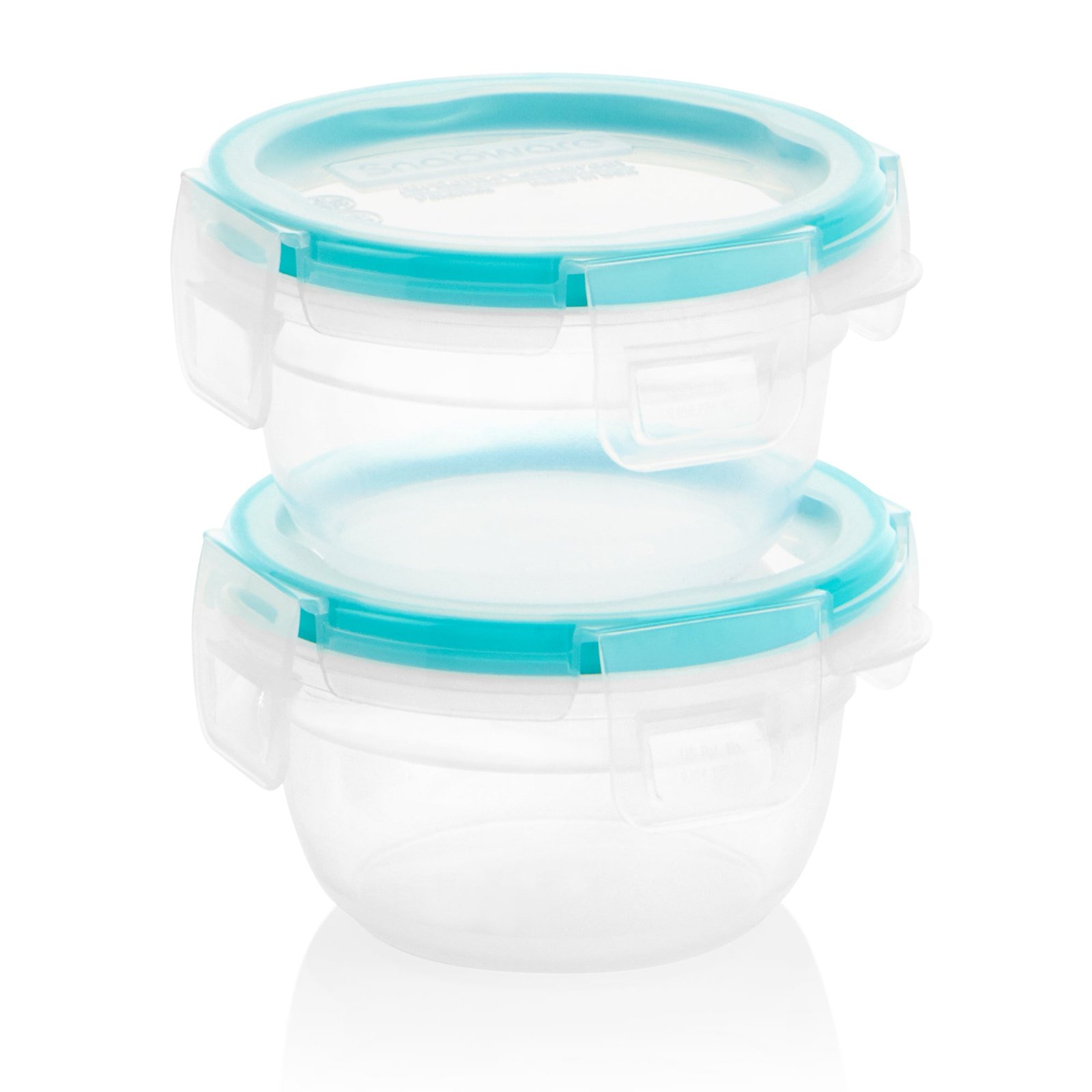Kitchen Galaxy 2-pack Plastic Food Storage Container Set with Aqua Lids - Image 1