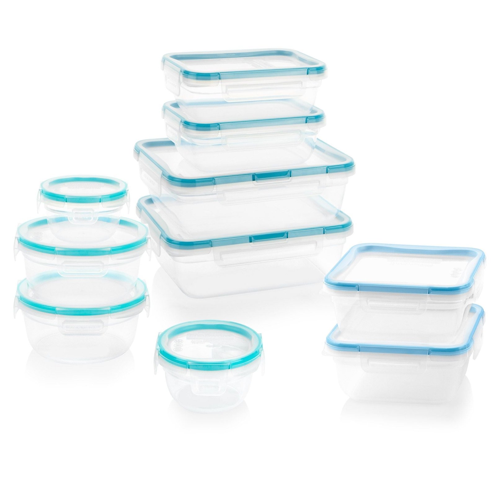 1136159_SN_Storage_Silo_Square_Total-Solution-Plastic_20pc-Set_1.jpg Kitchen Galaxy 20-piece Plastic Food Storage Container Set - Image 1