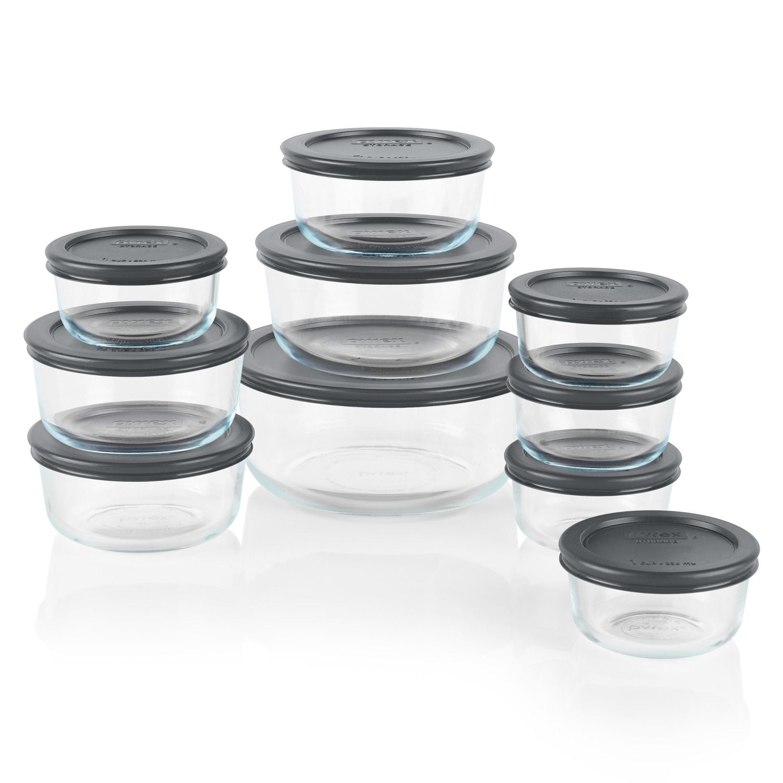Kitchen Galaxy 20-piece Set with Gray Lids - Image 1