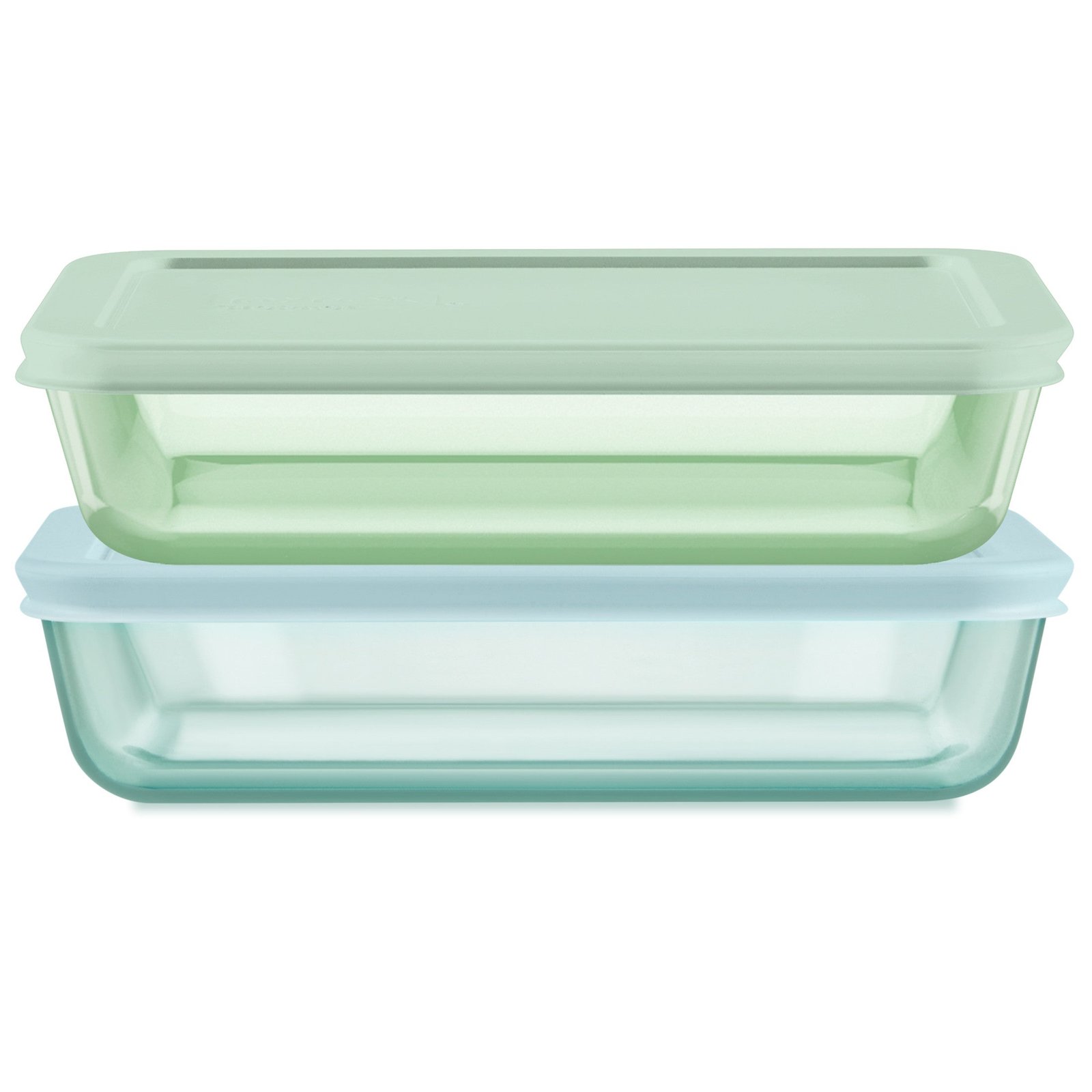 1151483_PY_Simply-Store_Tinted_4pc_3c_Rec-VP_Green-Aqua_AMZ_TGT_WM_DTC_Tile1_1.jpg Kitchen Galaxy Tinted Glass 3-cup Rectangle Storage Containers, 4-pc Set, Mixed Colors - Image 1