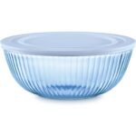 Kitchen Galaxy Colors Sculpted Tinted 4.5-quart Mixing Bowl with Lid, Blue