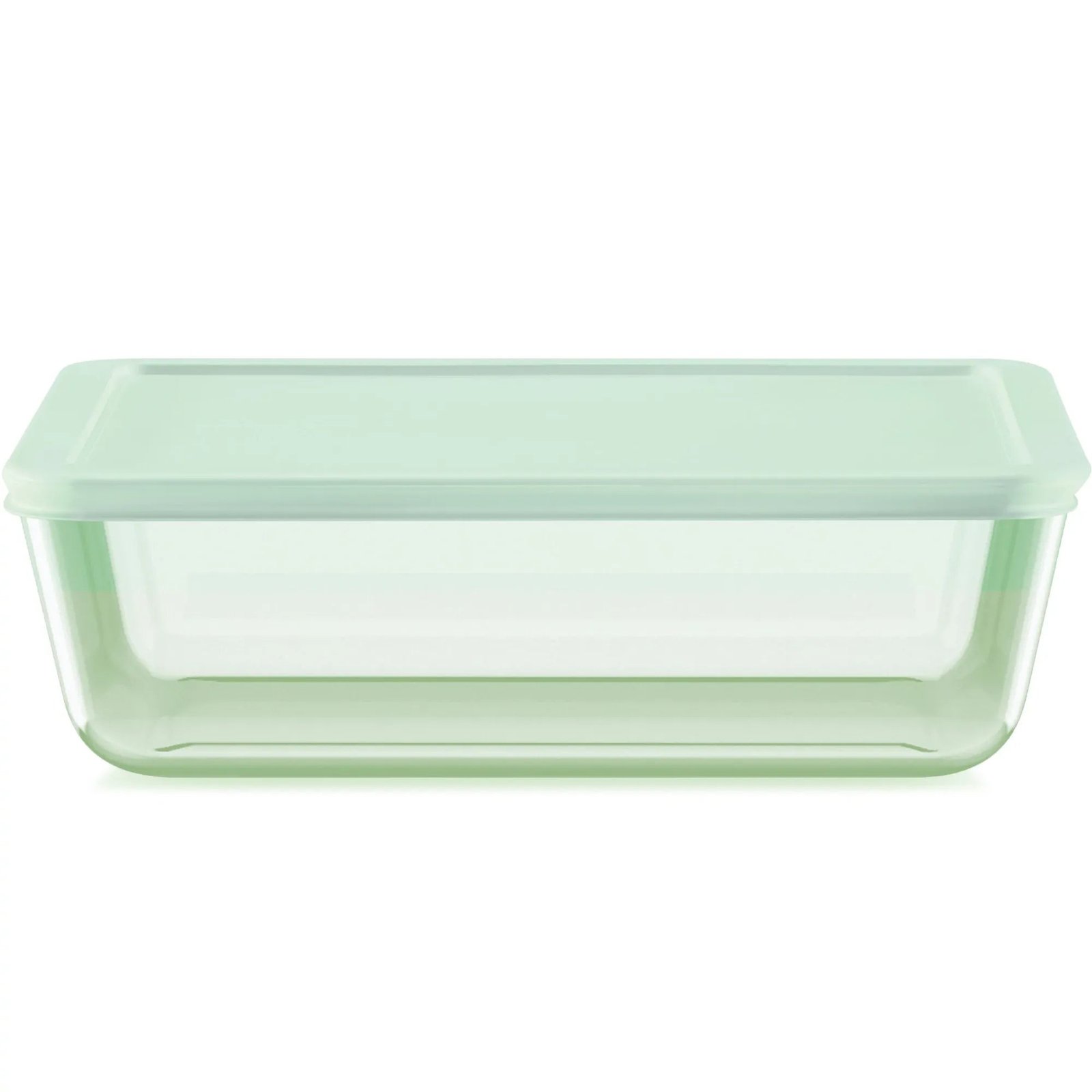 Kitchen Galaxy Tinted 11-cup Rectangle Storage with Green Plastic Lid - Image 1