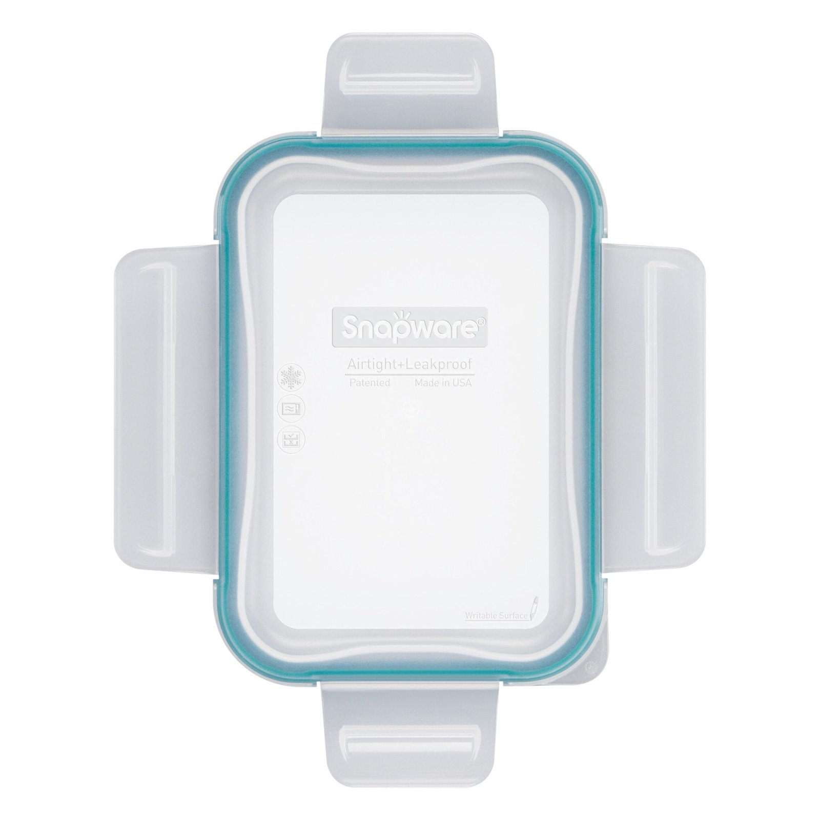 SN_TS_Small_Rectangle_Juniper_Hero_LidOPEN_sq_eaf294d7-0509-4b7f-b5d5-906d56b5f2b1.jpg Kitchen Galaxy Medium Rectangle Plastic Lid with Green Seal - Image 1