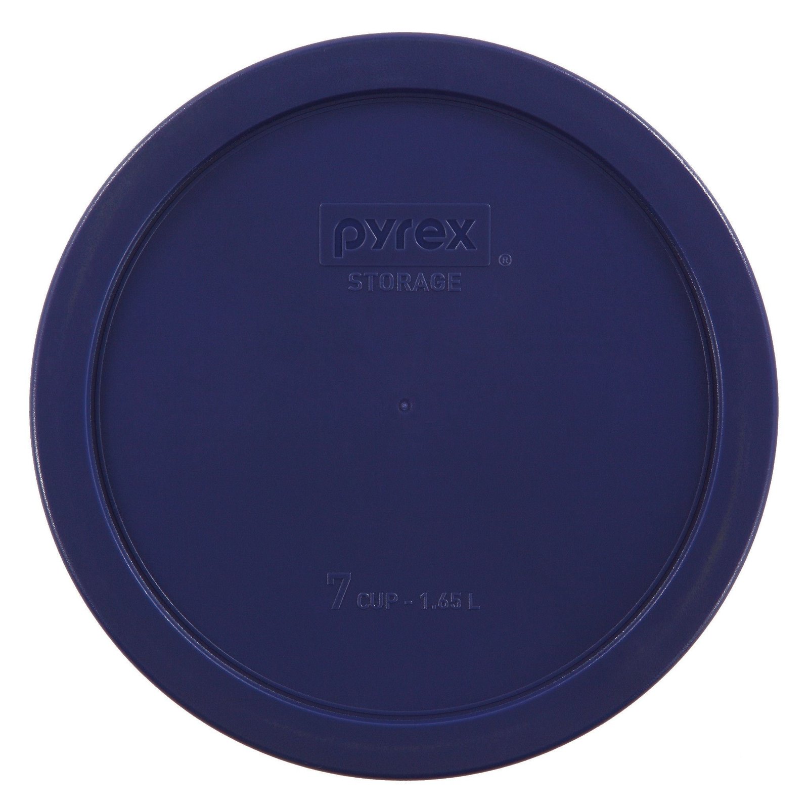 pyr_6c_7c_rnd_plstc_cvr_blue_1113811_498a787f-57d3-45ea-a1c0-fd48492ee28e.jpg Kitchen Galaxy Blue Lid for 6 & 7-cup Glass Food Storage Containers - Image 1