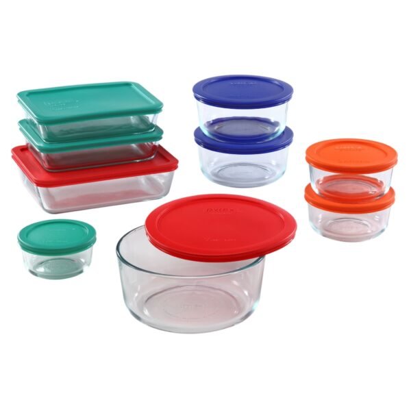 Kitchen Galaxy 18-piece Glass Food Storage Container Set with Lids